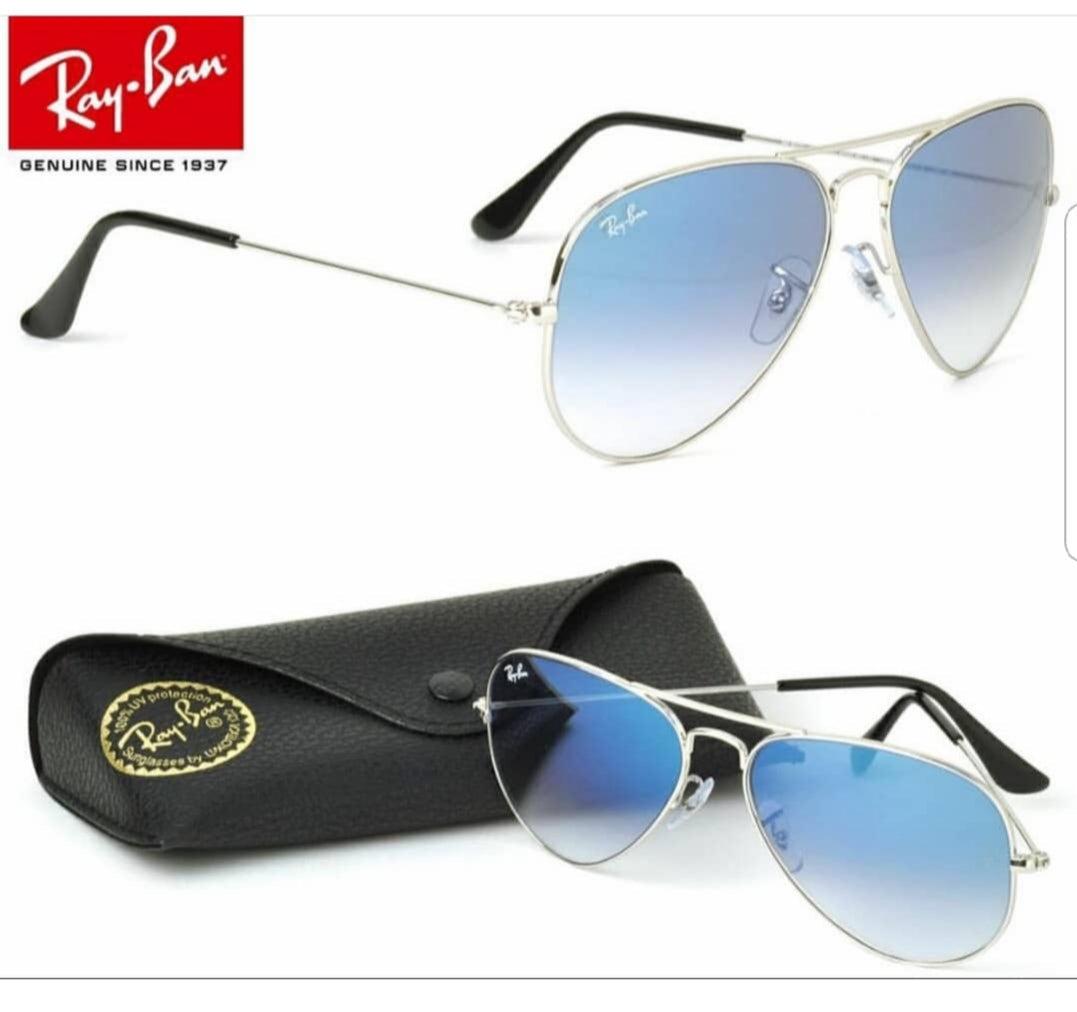 RAY-BAN New Fancy Men's Oval Aviator Silver Metal Frame Trendy Hot Favourite Wintage Sunglass For Unisex.