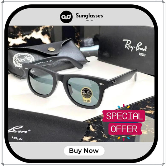 RAY-BAN All Season Special Men Women 7A Quality B2 2140 Square Wayfarer Causal Vintage Sunglasses For Unisex. ( B2 A1-2140 Mm )
