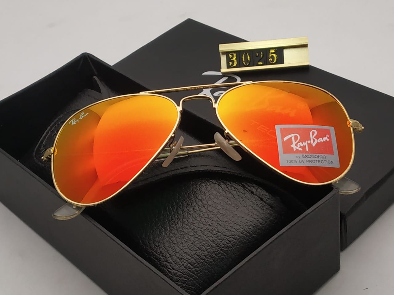 RAY-BAN New Fancy Men's Oval Aviator Silver Metal Frame Trendy Hot Favourite Wintage Sunglass For Unisex.